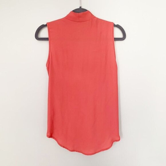 5/$25 New look coral drape front sleeveless tank top - Picture 4 of 8